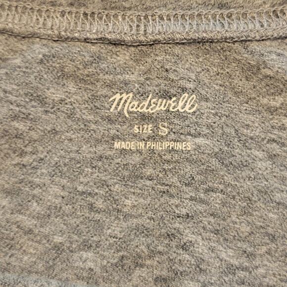 Madewell Womens Tee Small Gray Triblend Ex-Boyfriend Short Sleeve Minimalist - Picture 4 of 11